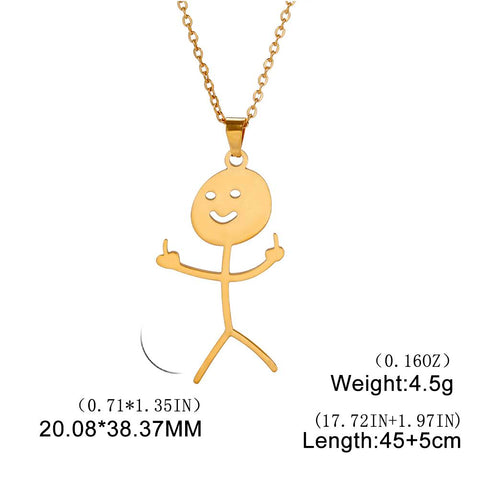 Stainless Steel Hip Hop Pendant Necklaces for Women -JW01269-Veeddydropshipping