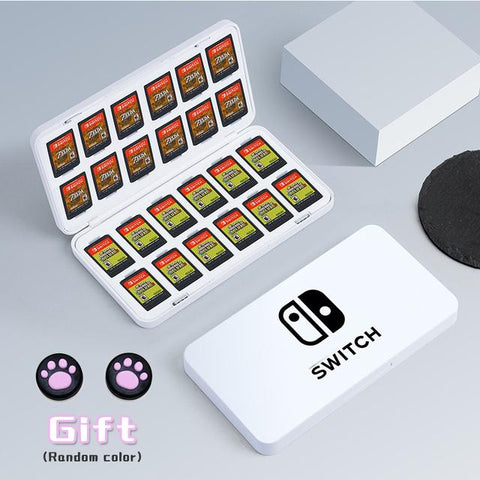 2022 New Ns Switch Oled Game Card Storage Box Hard Shell Protective 24 Game -CE01340-Veeddydropshipping
