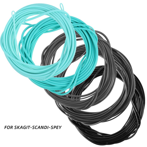 Skagit Tips Scandi with 2 Welded Loops Fly Fishing Spey Line Multi-Color -OS00454-Veeddydropshipping