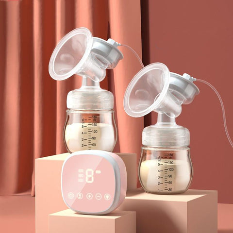 Double Electric Breast Milk Extractor Usb Recharge Breastfeeding Baby Bottle-TB00676-Veeddydropshipping