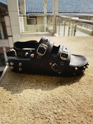 Strap Sandals Outdoor Genuine Leather Platform Designer-BS01468-Veeddydropshipping