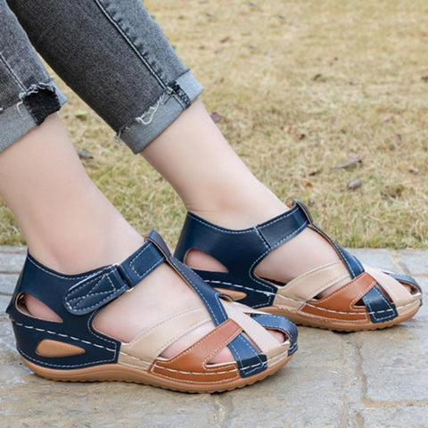 Toe Women&#39;s Sandals Casual Walking Shoes Retro-BS00849-Veeddydropshipping