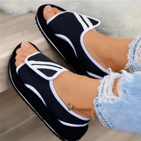 Sandals Ladies Sandals Wedge Beach Shoes Low Top Platform Pumps-BS00812-Veeddydropshipping