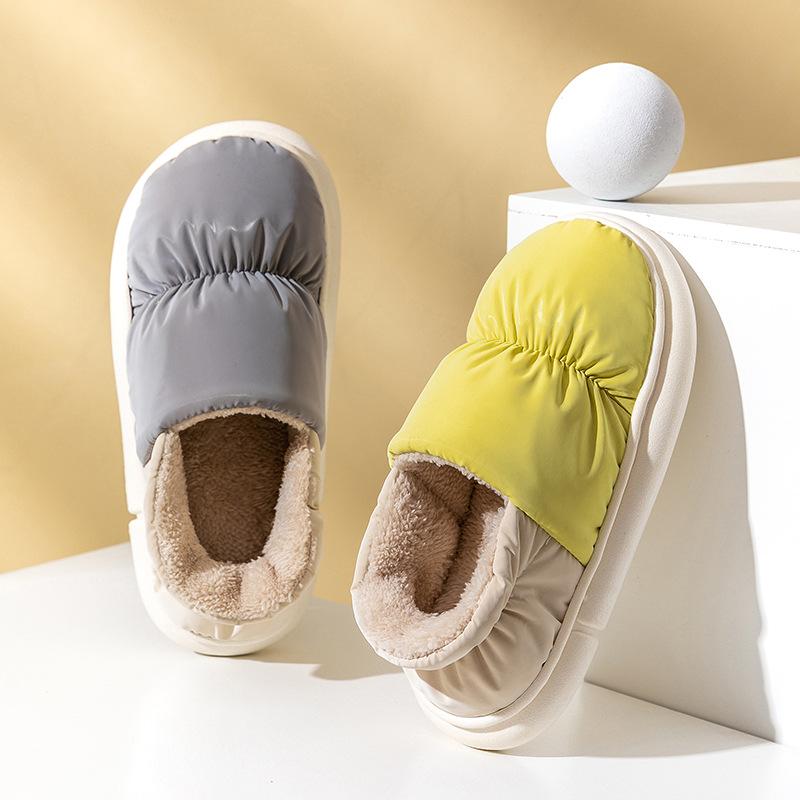Cotton Slippers Indoor Home Non-Slip Thick Sole Furry-BS01293-Veeddydropshipping