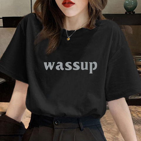 Women T-shirt Japanese Short Sleeve T-shirt-WF00067-Veeddydropshipping