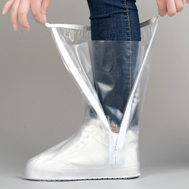 High Tube Rain Shoe Cover with Pressed Edge Thickened-HA00999-Veeddydropshipping