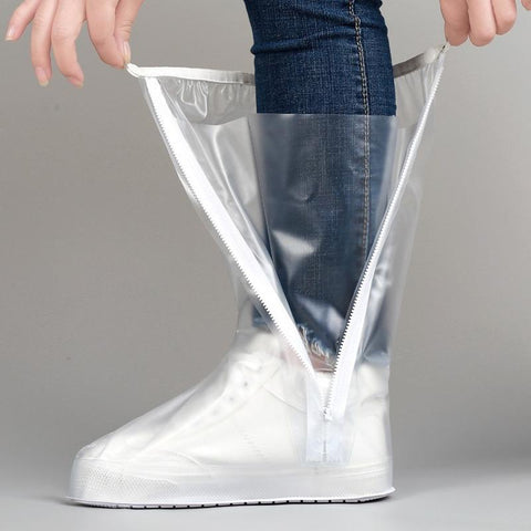 High Tube Rain Shoe Cover with Pressed Edge Thickened-HA00999-Veeddydropshipping