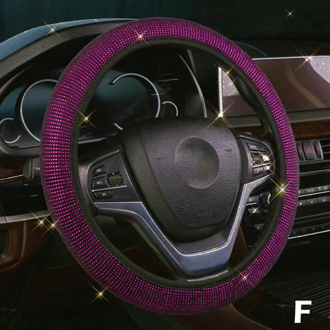 Diamond Sparkling Car Suv Steering Wheel Protector Vehicle-AM01494-Veeddydropshipping