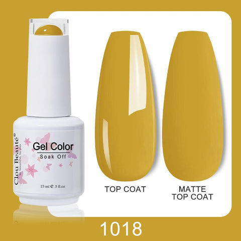 116 color 15ML Nail Gel Polish Matte Top Coat Semi Permanent-BH01008-Veeddydropshipping
