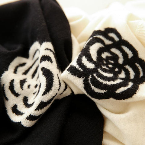 Women Round Neck  Worsted Wool Knitted Sweater-Veeddydropshipping
