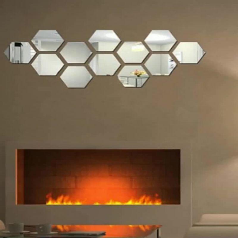 Mirror Post Stairs Three-dimensional Decorative Wall-HA00195-Veeddydropshipping