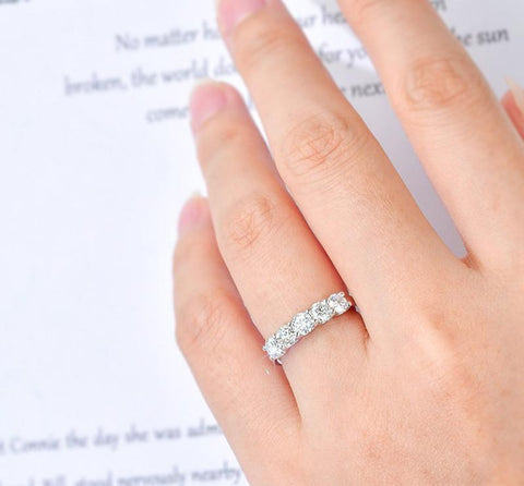 Women High Quality Zircon Ring Silver Wedding Bridal Jewelry  -JW00561-Veeddydropshipping