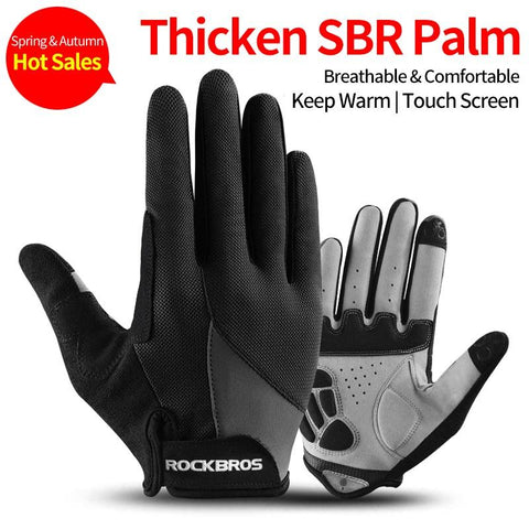 Windproof Cycling Gloves Touch Screen Riding MTB Bike Bicycle Gloves Thermal Warm -OS01041-Veeddydropshipping