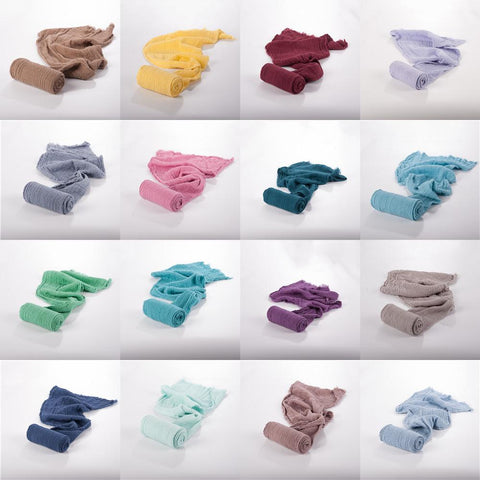 Stretch Baby Photography Props Blanket Wraps Organic Cotton Wrap Soft Infant Newborn-TB00419-Veeddydropshipping