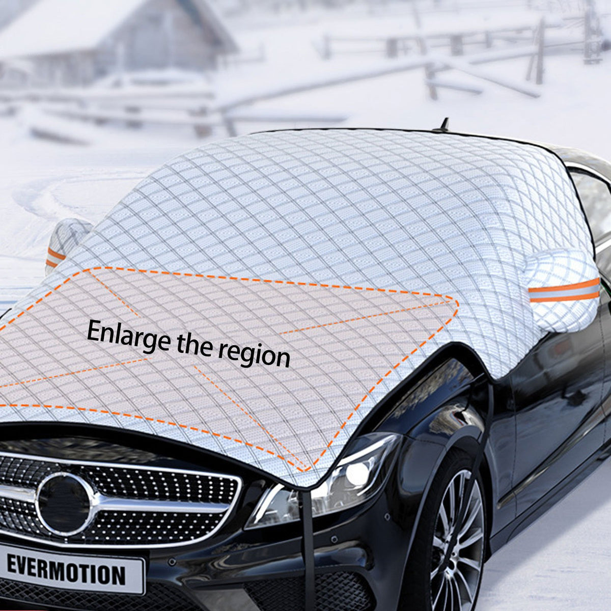 Extra Large Car Windshield Hood Protection Cover Snowproof-AM00892-Veeddydropshipping