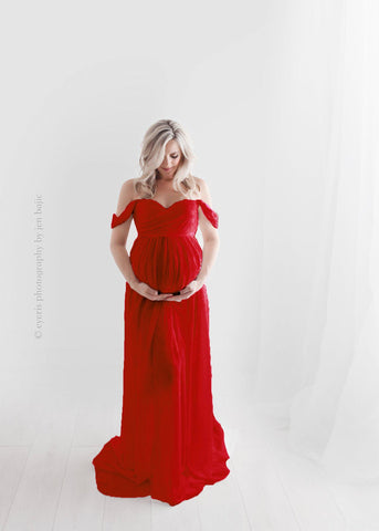 Pregnancy Gowns Dress For Photo Shoot Maternity Photography Props-TB00603-Veeddydropshipping