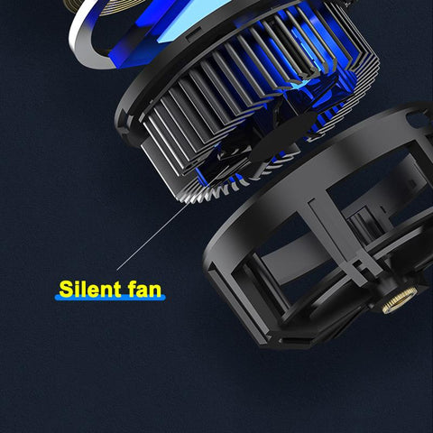 Mobile Phone Cooler Semiconductor Magnetic Fan Game with wireless charging phone stand Magsaf-PA00601-Veeddydropshipping