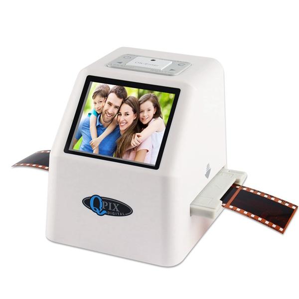 QPIX 22 MP 35mm Portable Film Scanners Negative Slide Holder Photo Scanner Film Digital Converter