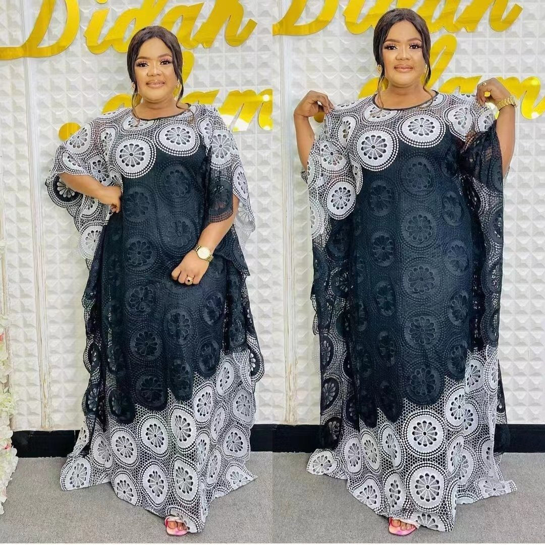 African Women Dashiki Long Evening Maxi Dresses-WF01666-Veeddydropshipping