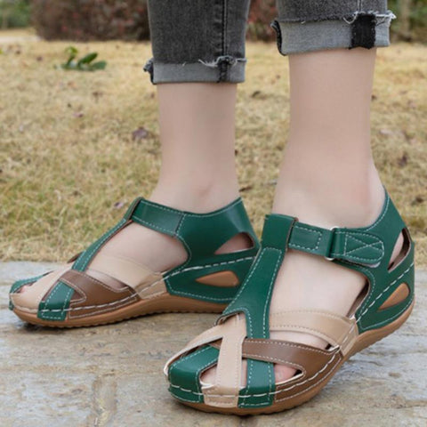 Toe Women&#39;s Sandals Casual Walking Shoes Retro-BS00849-Veeddydropshipping