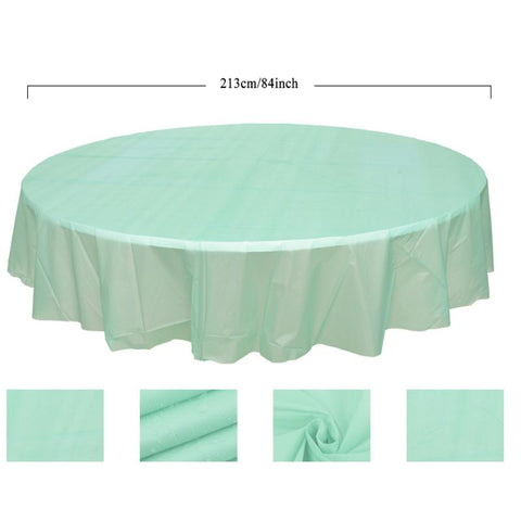 Round Reusable Tablecloth Party Wedding-HA00562-Veeddydropshipping