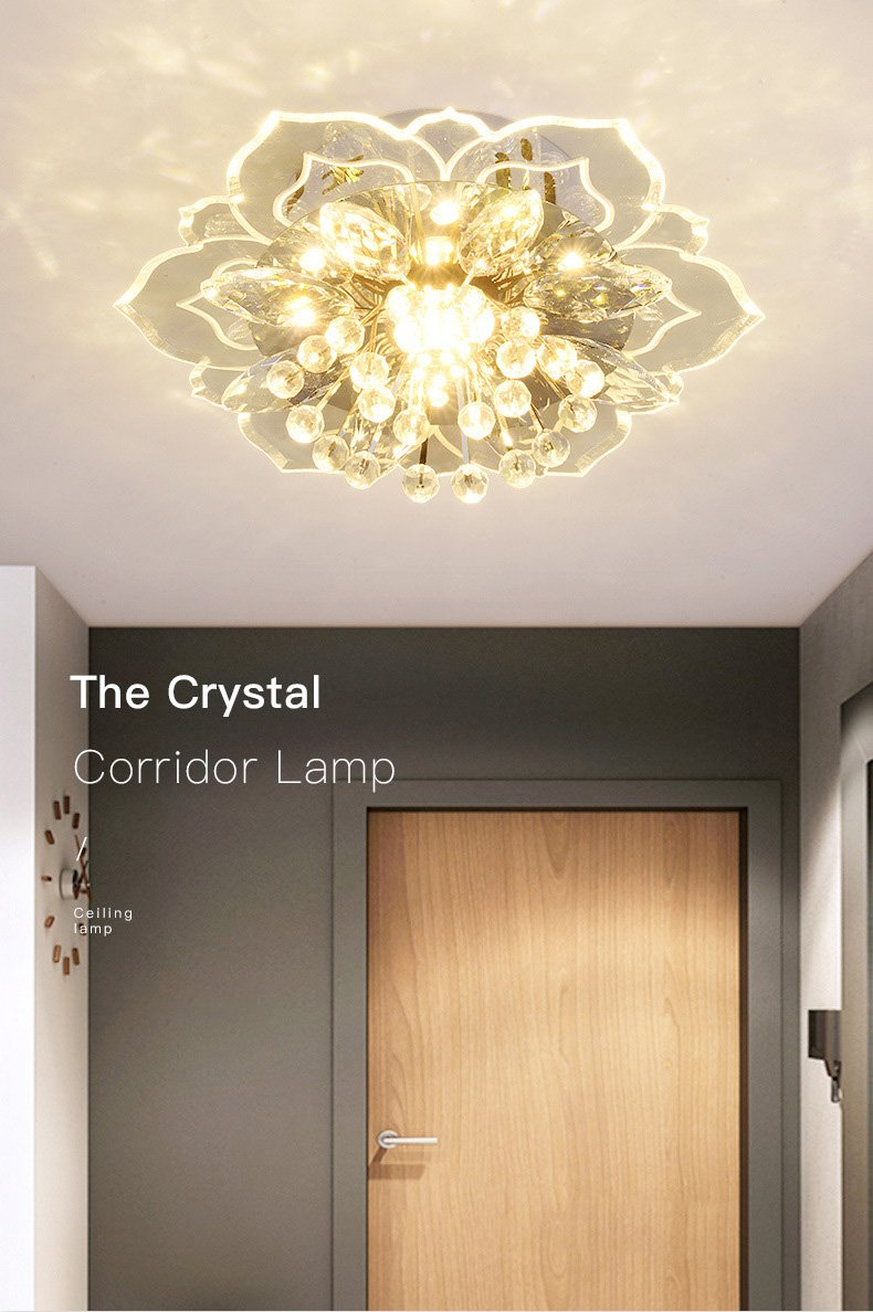 LED Crystal Ceiling Light Aisle Luxury-TI00285-Veeddydropshipping
