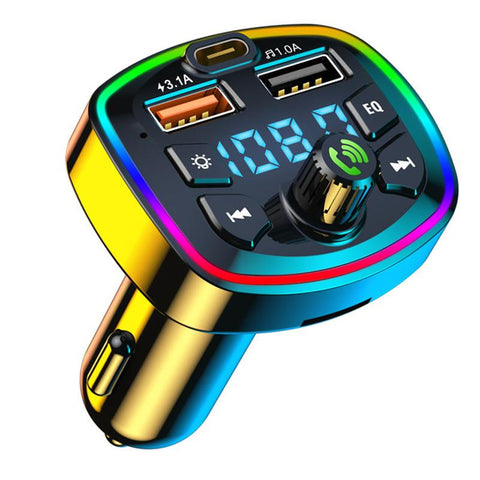 Car Hands-Free Bluetooth-compaitable 5.0 FM Transmitter-PA01184-Veeddydropshipping