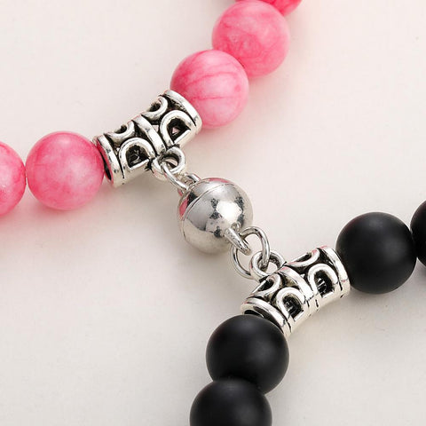 Magnet Couple Bracelets Romantic Heart Matching Lovers  -JW00242-Veeddydropshipping