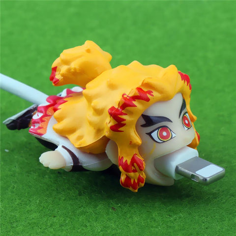 Cartoon Protector Cable Charger Demon Slayer Anime USB Cable Protector Organizador -CE00133-Veeddydropshipping