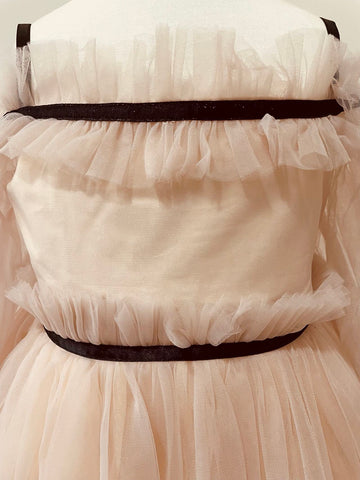 Girl Mesh Dress Children Spring Summer New Party Dress Spanish Dress Kids-TB00837-Veeddydropshipping