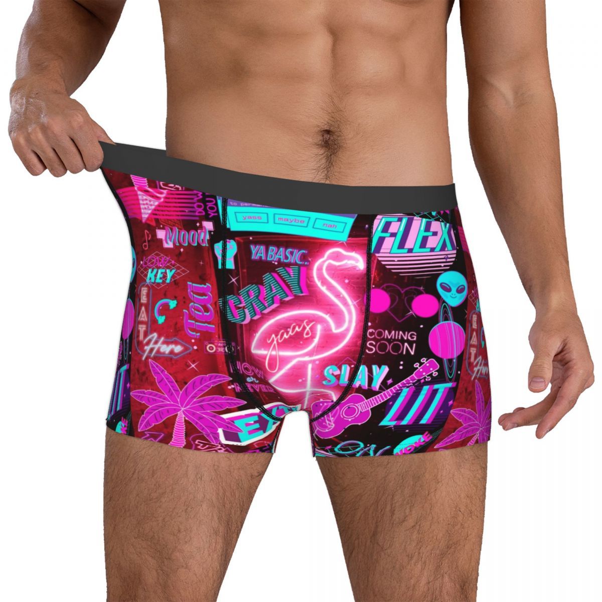 Vaporwave Men Underwear Boxer Briefs Shorts Panties Sexy-MF01469-Veeddydropshipping