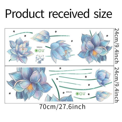 Large Lotus Butterfly Removable Wall Stickers 3D-HA00243-Veeddydropshipping