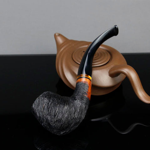 Briar Tobacco Pipe Random Carved Briar Pipe-HA00998-Veeddydropshipping