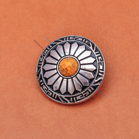 Turquoise Concho Snap Button Connector For DIY Leathercraft-BS00713-Veeddydropshipping