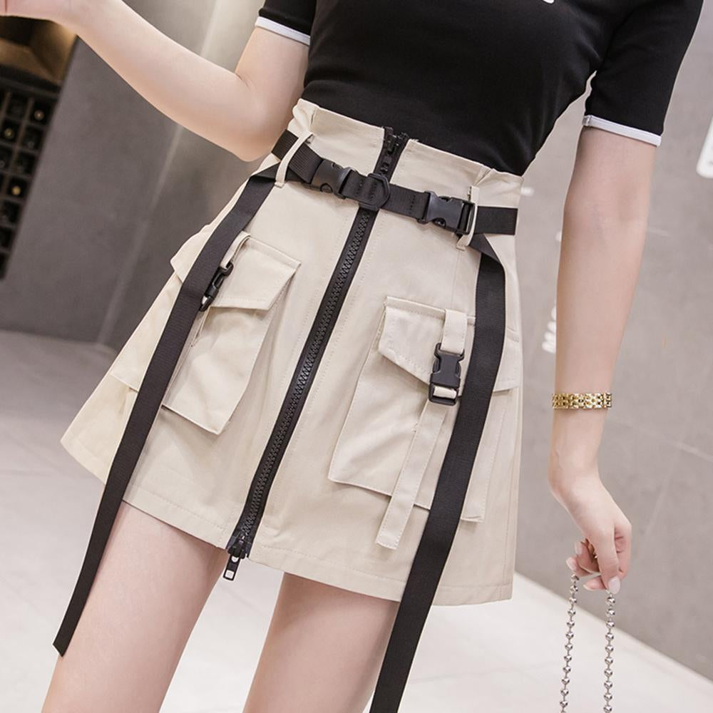 Women A Line Short Tool Skirt-Veeddydropshipping