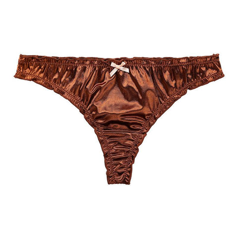 Women Underwear Low Waist Soft Silk Panties-WF00853-Veeddydropshipping