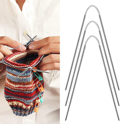 Stainless Steel Knitting Needles Round Ring-HA00010-Veeddydropshipping