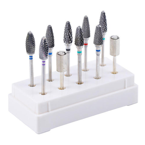 Acrylic Nail Drill Bits Storage Box Holder Display Nail Files -BH01053-Veeddydropshipping