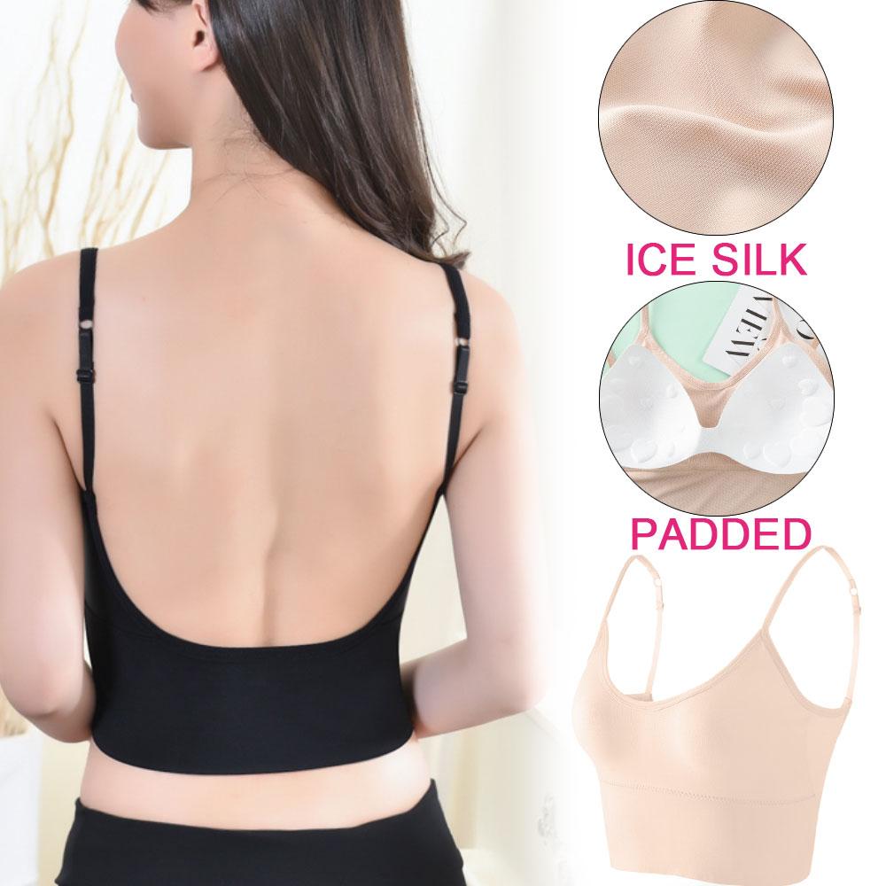 Women Bra Ice Silk Backless Underwear Sexy-Veeddydropshipping