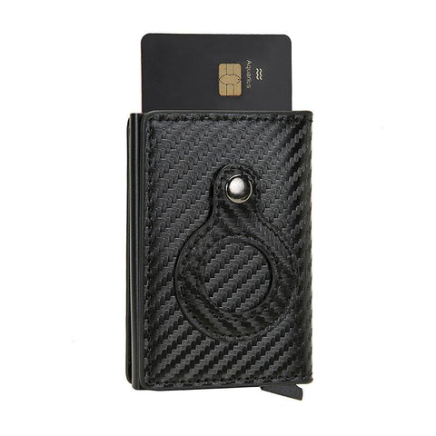 Men Bank Credit Cardholder Minimalist Wallet Metal Air Tag-BS00575-Veeddydropshipping