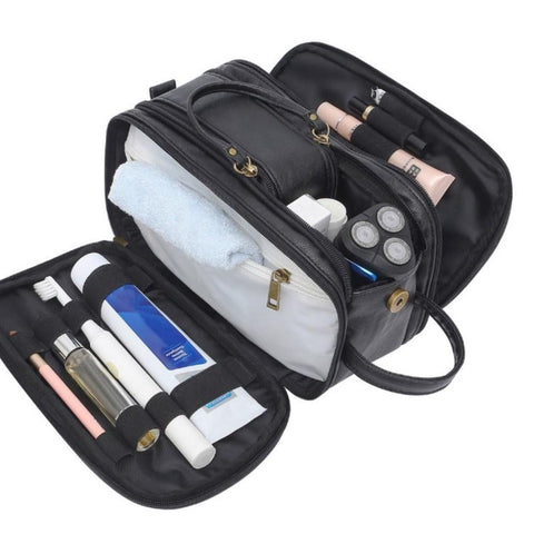 Toiletry Bag Travel Wash Case Pouch Shaving Dopp Kit Bathroom-BS00083-Veeddydropshipping