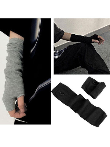 Spring Summer Sports Long Fire Ninja Knitted Gloves Emo Women Sleeves Y2K Men-OS01111-Veeddydropshipping
