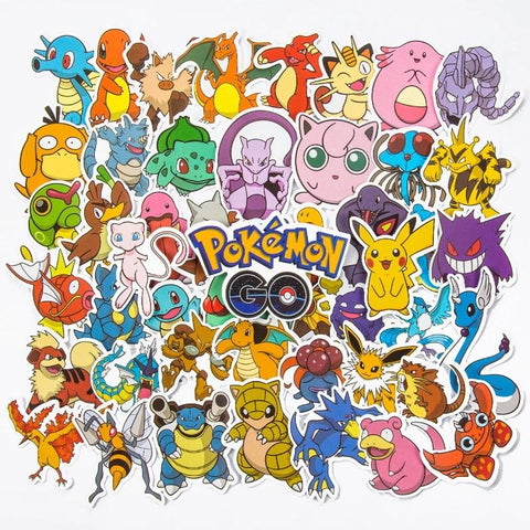 10/30/50/100Pcs Kawaii Pikachu Pokemon Stickers Motorcycle Phone-TB01631-Veeddydropshipping