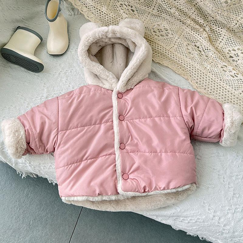 Winter Children Warm Coat Plus Velvet Down Cotton Jacket-Veeddydropshipping