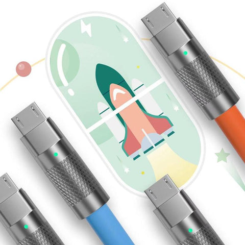 1.5M 5A 120W Zinc alloy  data cable  line mobile phone charging type-c  Micro USB-PA00438-Veeddydropshipping