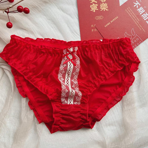 Ladies plus size lace sexy panties-WF00840-Veeddydropshipping