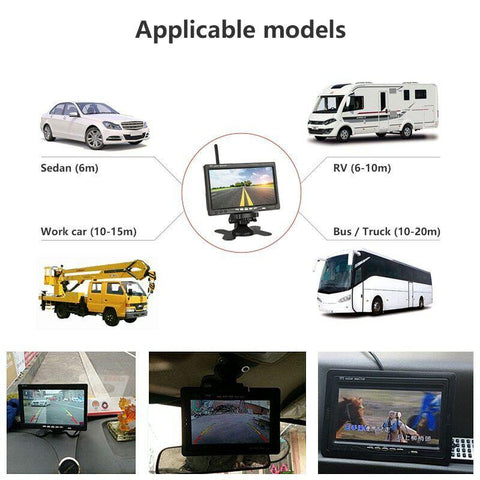 7Inch Monitor Wireless Rear View Backup Camera Night Vision-AM00695-Veeddydropshipping