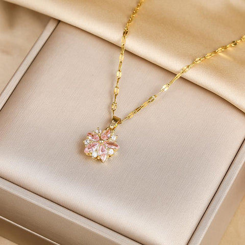 Luxury Zircon Crystal Pendant Necklaces For Women -JW01181-Veeddydropshipping