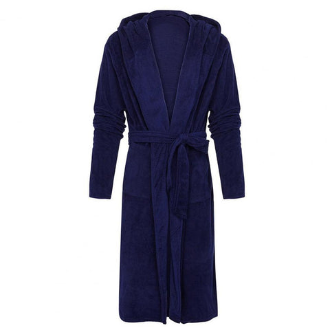 Stitch Warm Male Thickened Plush Nightgown Robe Pajamas-MF01589-Veeddydropshipping