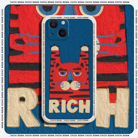 New Beckoning Tiger Phone Case For iPhone 13 12 11 Pro Max Mini X XS XR 7 8 Plus-PA00192-Veeddydropshipping